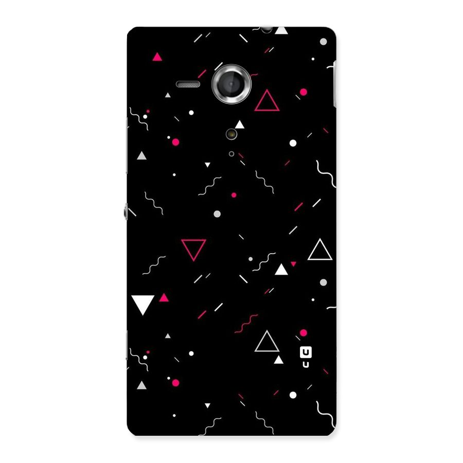 Dark Shapes Design Back Case for Sony Xperia SP