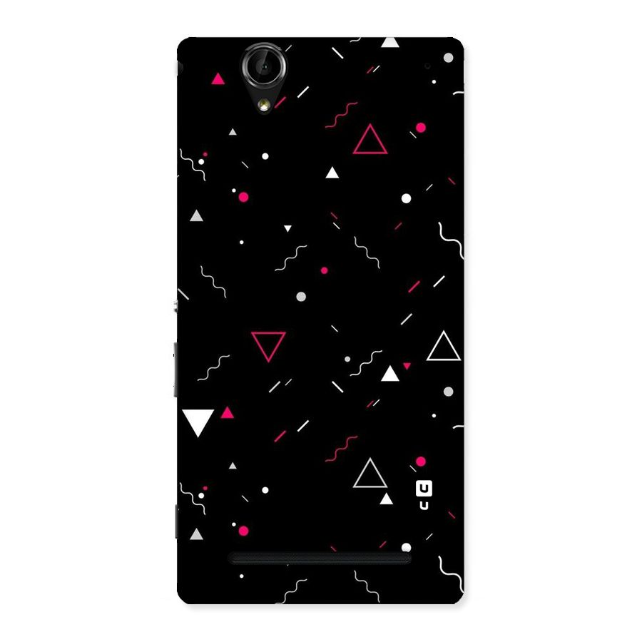 Dark Shapes Design Back Case for Sony Xperia T2