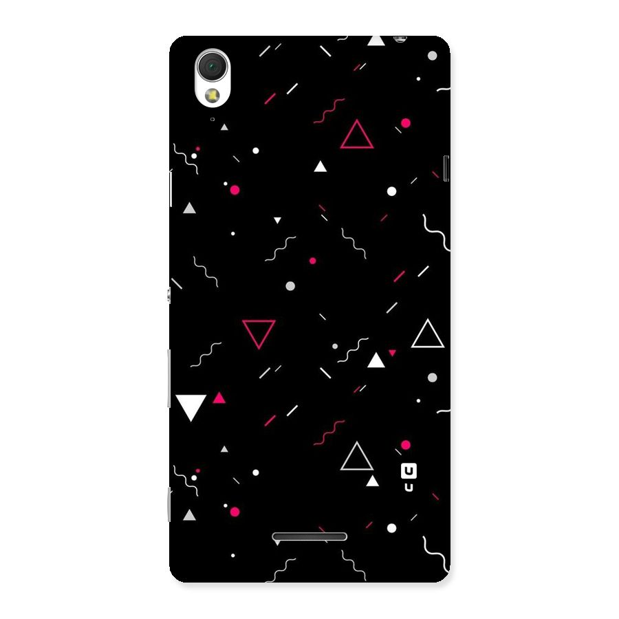 Dark Shapes Design Back Case for Sony Xperia T3