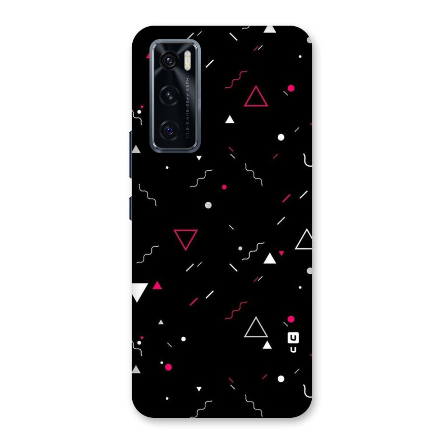 Dark Shapes Design Back Case for Vivo V20 SE