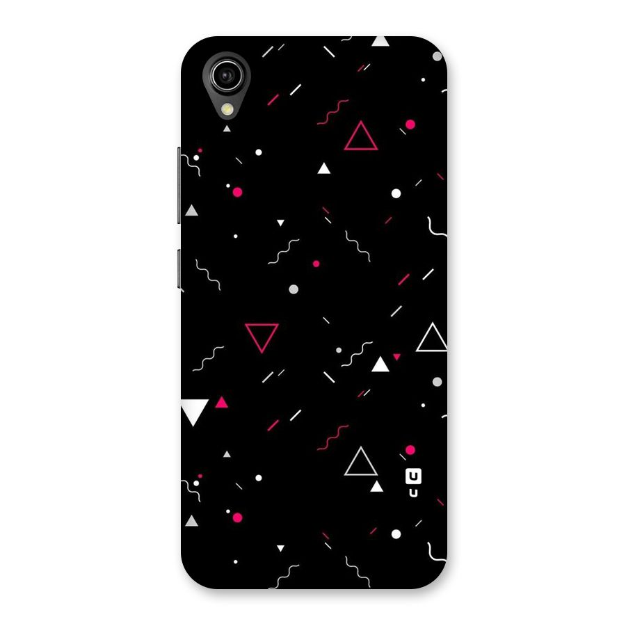 Dark Shapes Design Back Case for Vivo Y90