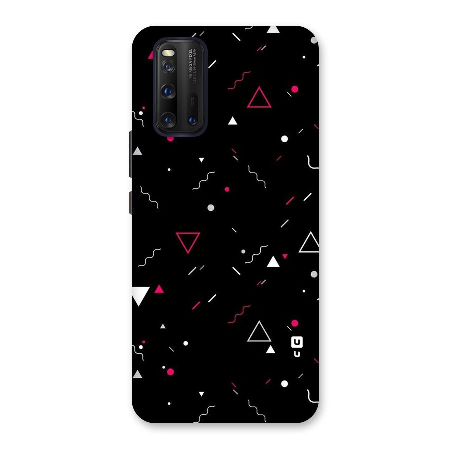 Dark Shapes Design Back Case for Vivo iQOO 3