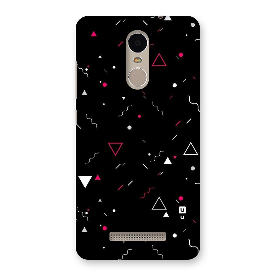 Dark Shapes Design Back Case for Xiaomi Redmi Note 3