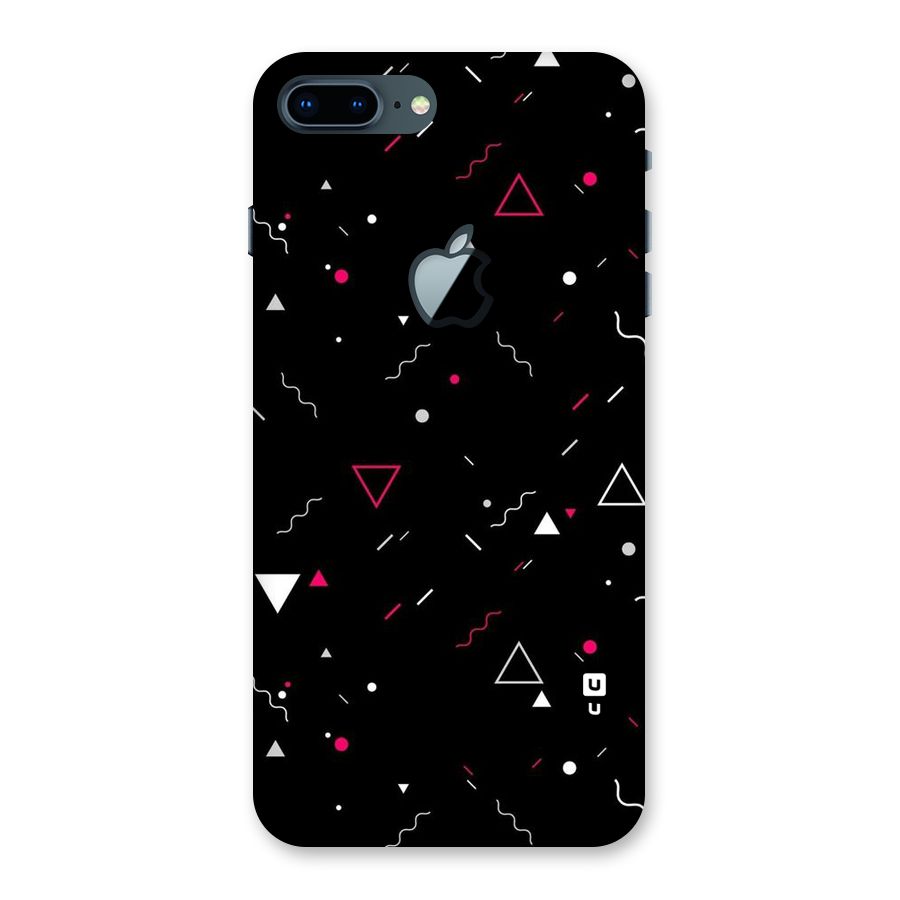 Dark Shapes Design Back Case for iPhone 7 Plus Apple Cut