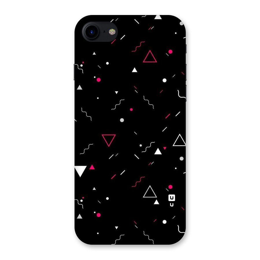 Dark Shapes Design Back Case for iPhone SE 2020