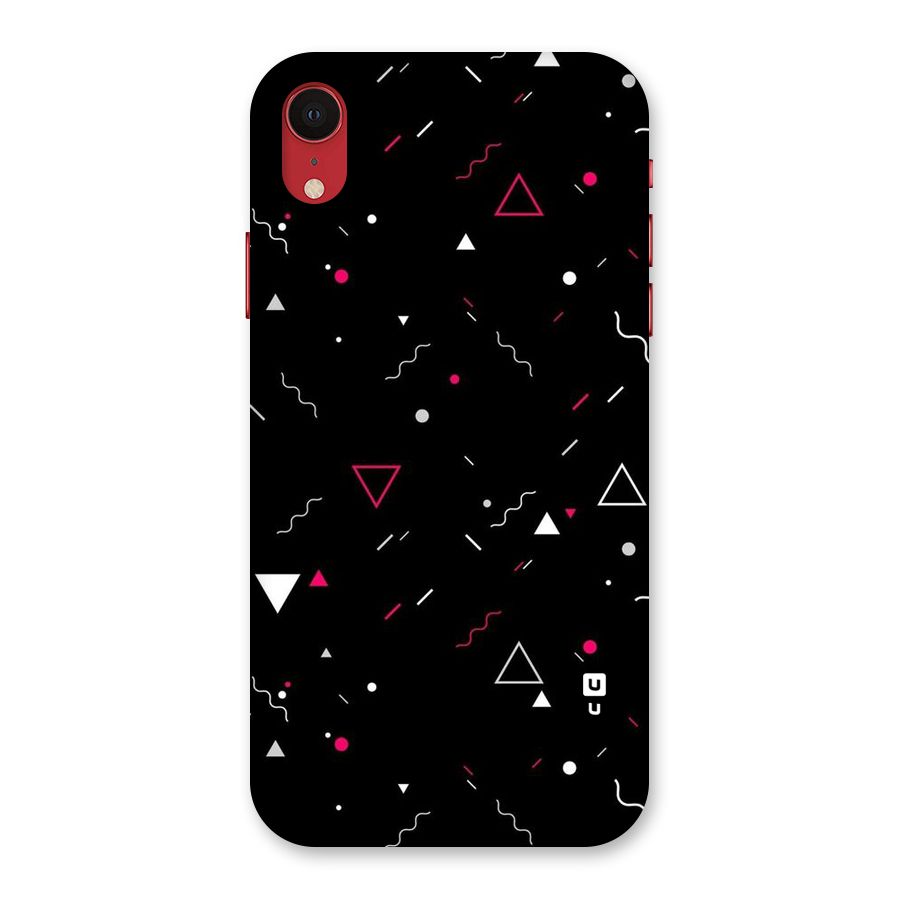 Dark Shapes Design Back Case for iPhone XR