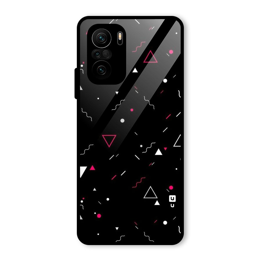 Dark Shapes Design Glass Back Case for Mi 11X Pro