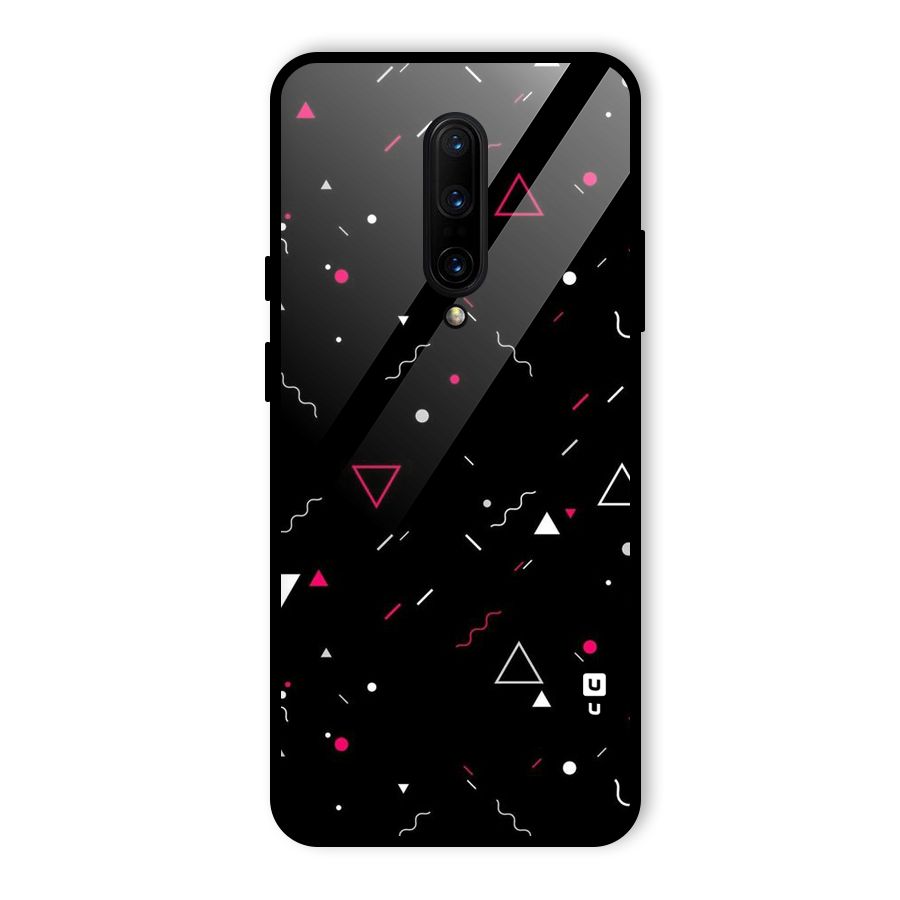 Dark Shapes Design Glass Back Case for OnePlus 7 Pro