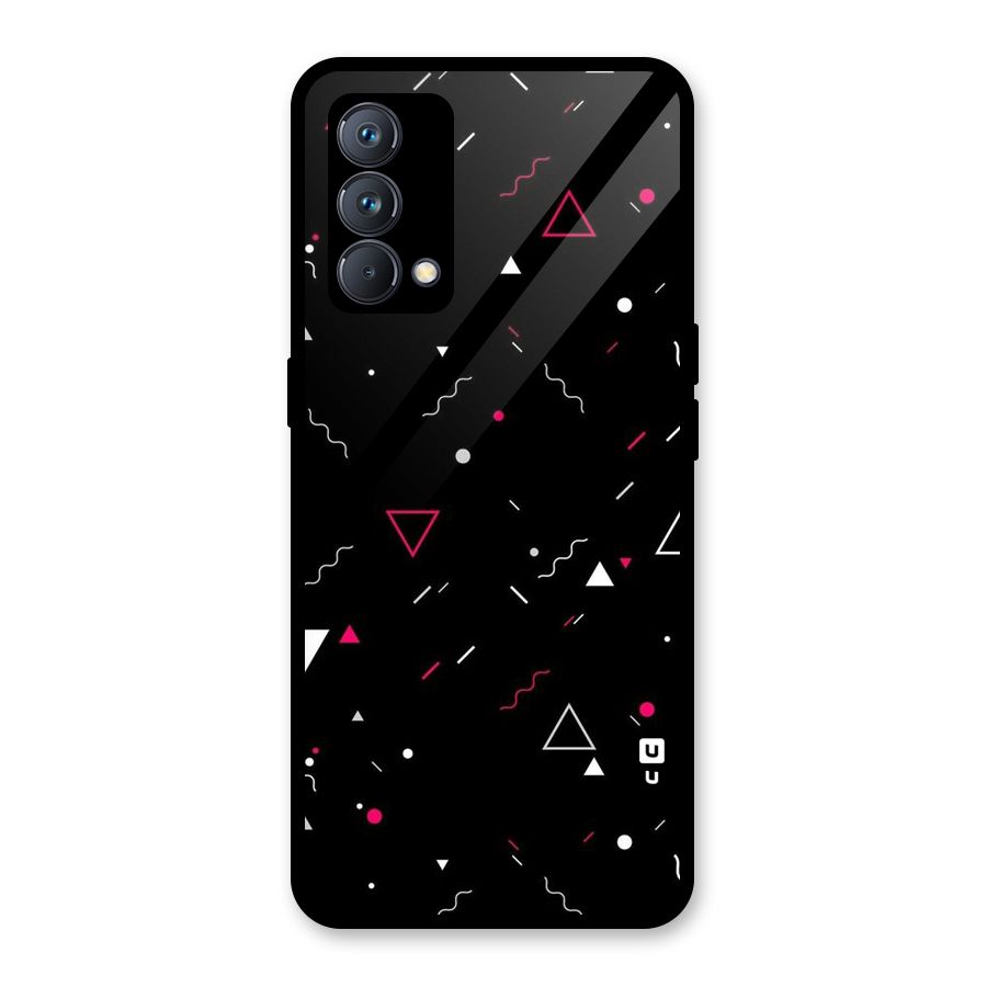 Dark Shapes Design Glass Back Case for Realme GT Master Edition
