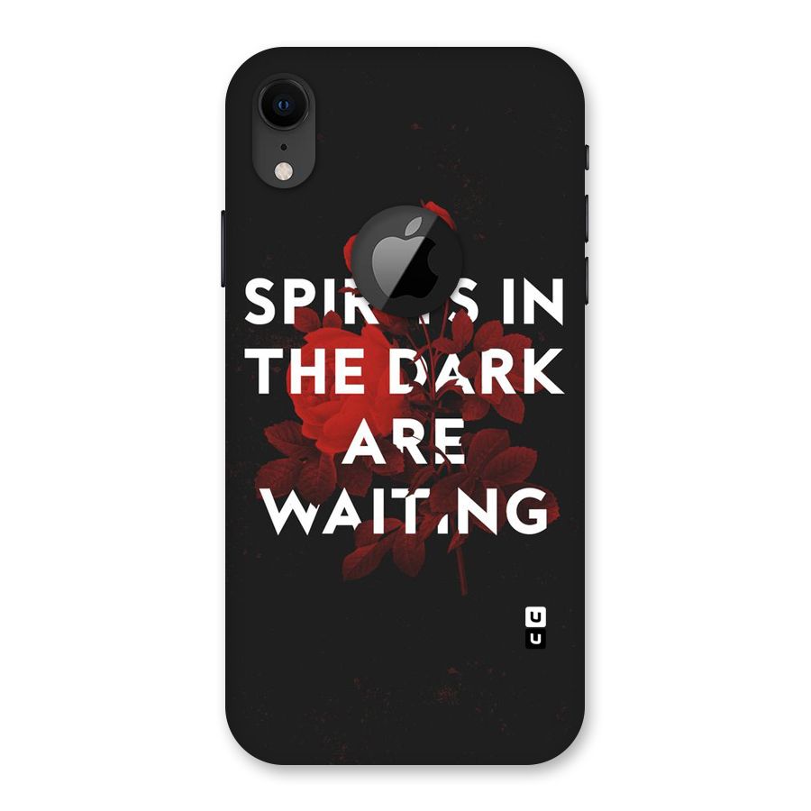 Dark Spirits Back Case for iPhone XR Logo Cut