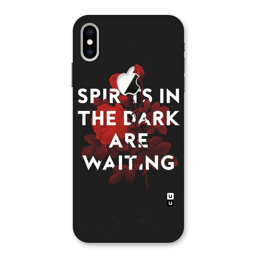 Dark Spirits Back Case for iPhone XS Max Apple Cut