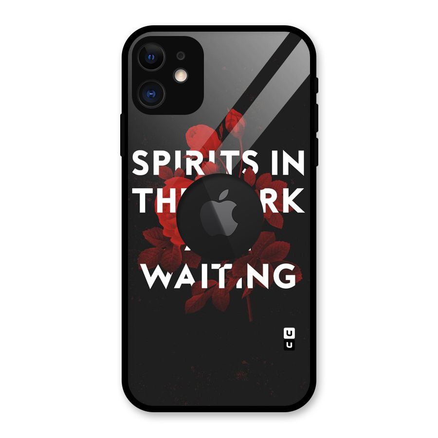 Dark Spirits Glass Back Case for iPhone 11 Logo Cut