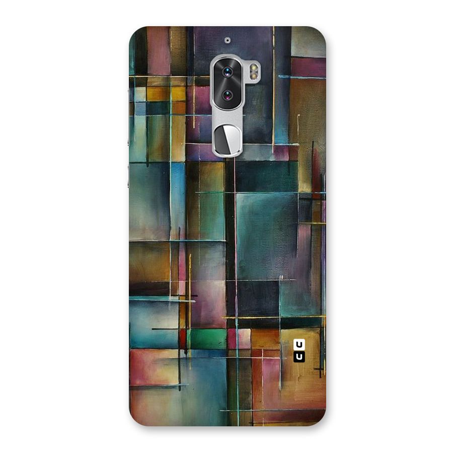 Dark Square Shapes Back Case for Coolpad Cool 1