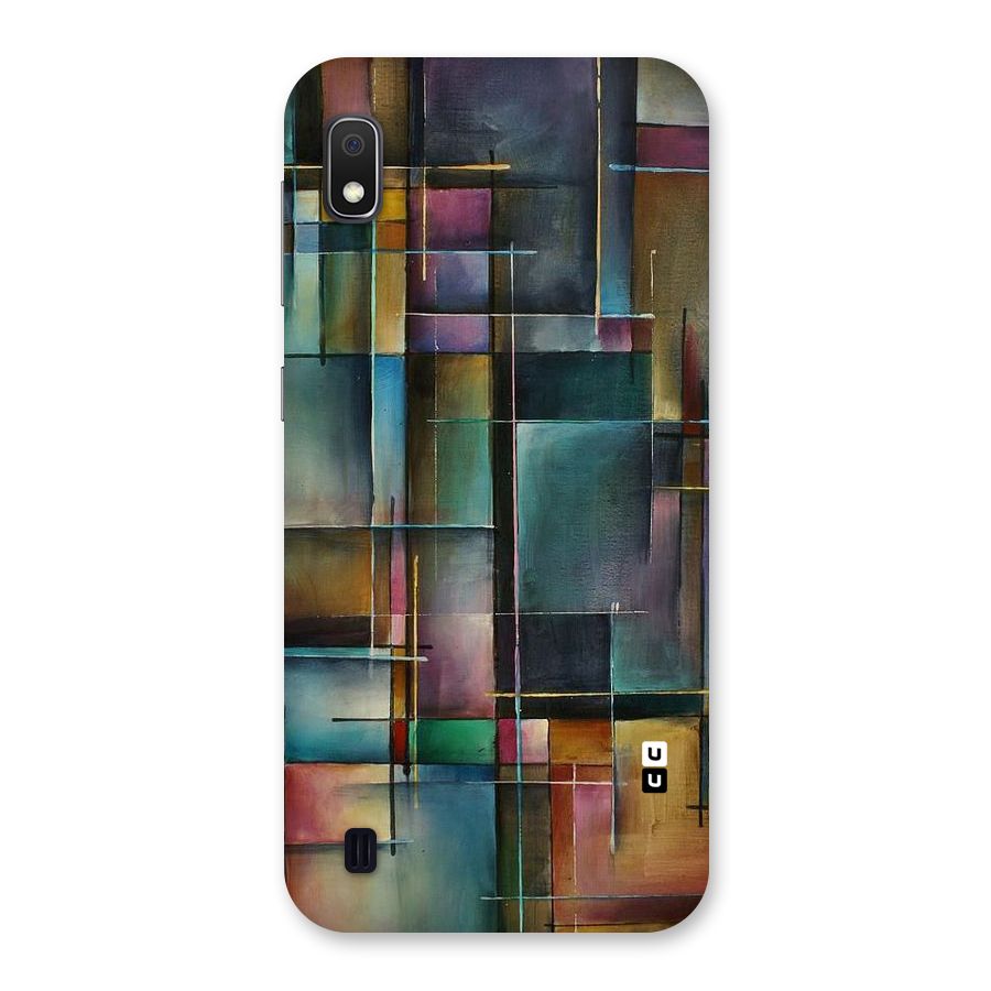 Dark Square Shapes Back Case for Galaxy A10