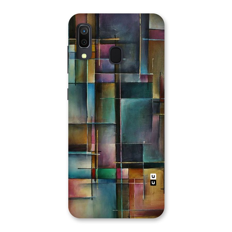 Dark Square Shapes Back Case for Galaxy A30
