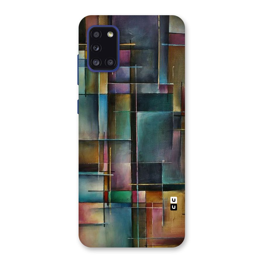 Dark Square Shapes Back Case for Galaxy A31