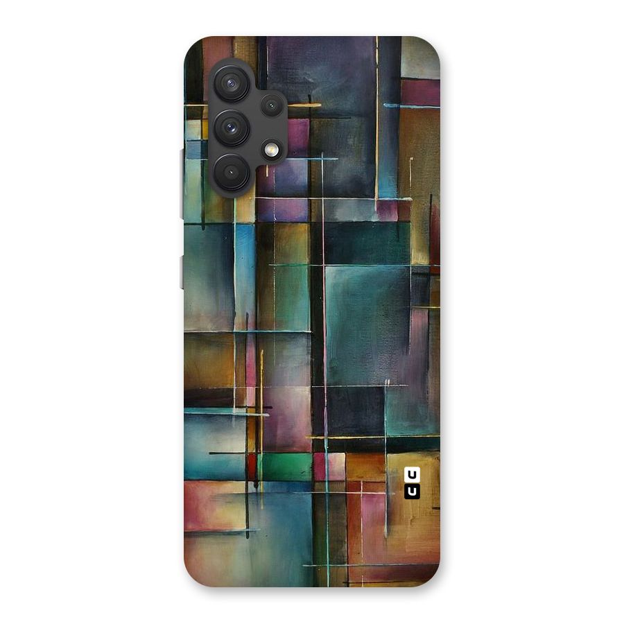 Dark Square Shapes Back Case for Galaxy A32
