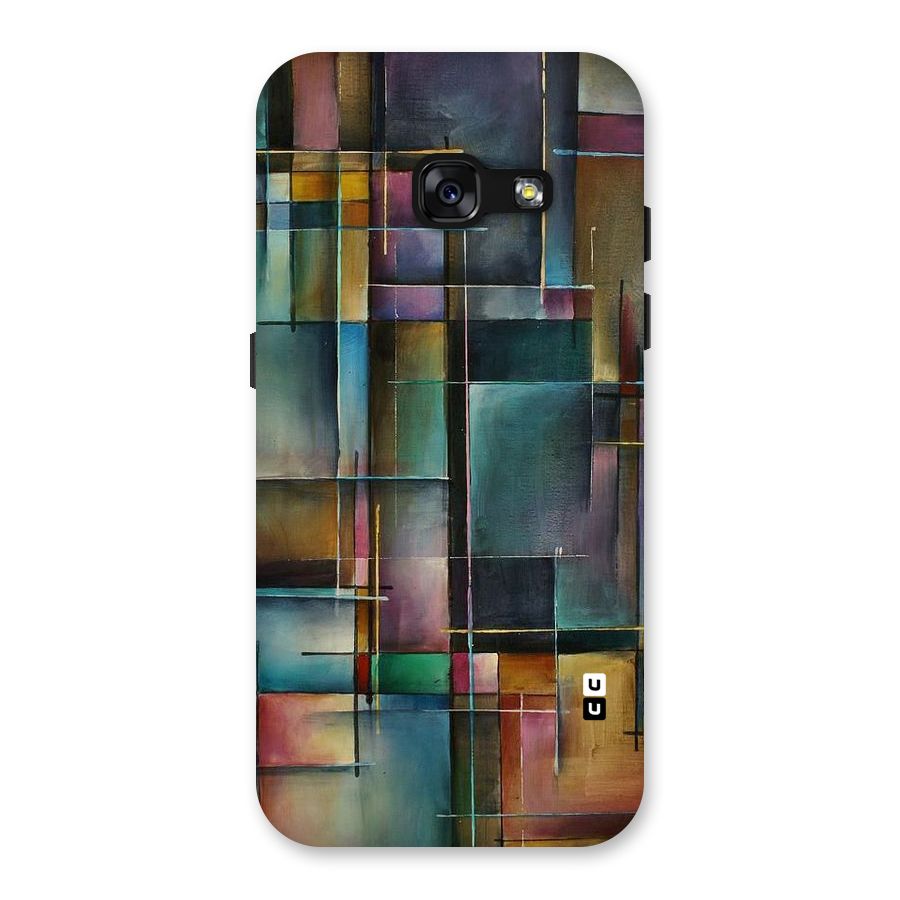 Dark Square Shapes Back Case for Galaxy A3 (2017)