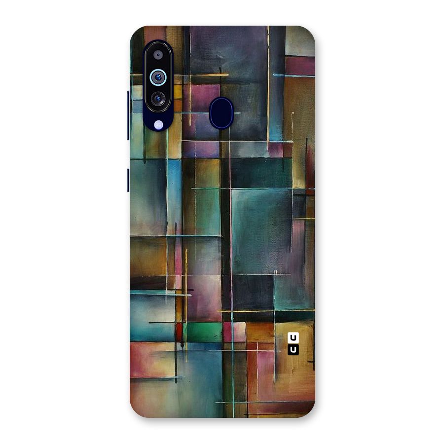 Dark Square Shapes Back Case for Galaxy A60