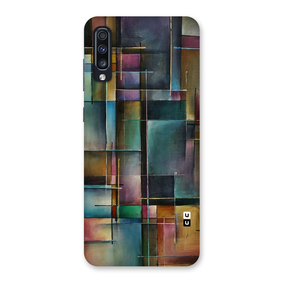 Dark Square Shapes Back Case for Galaxy A70