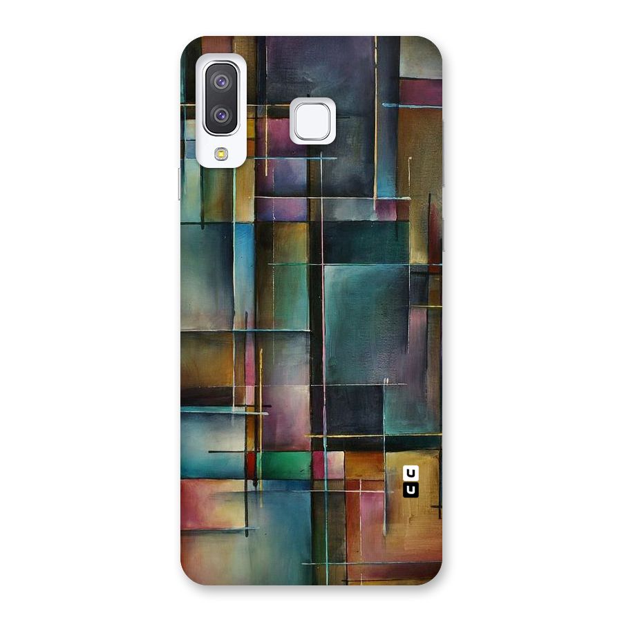 Dark Square Shapes Back Case for Galaxy A8 Star