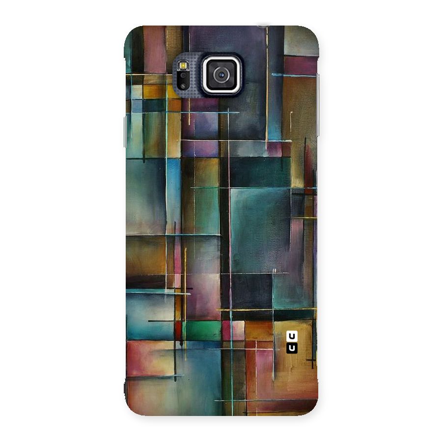 Dark Square Shapes Back Case for Galaxy Alpha