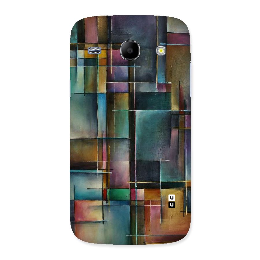 Dark Square Shapes Back Case for Galaxy Core