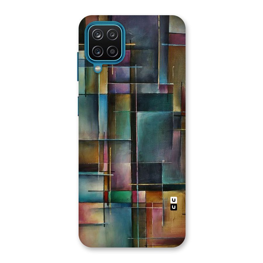 Dark Square Shapes Back Case for Galaxy F12