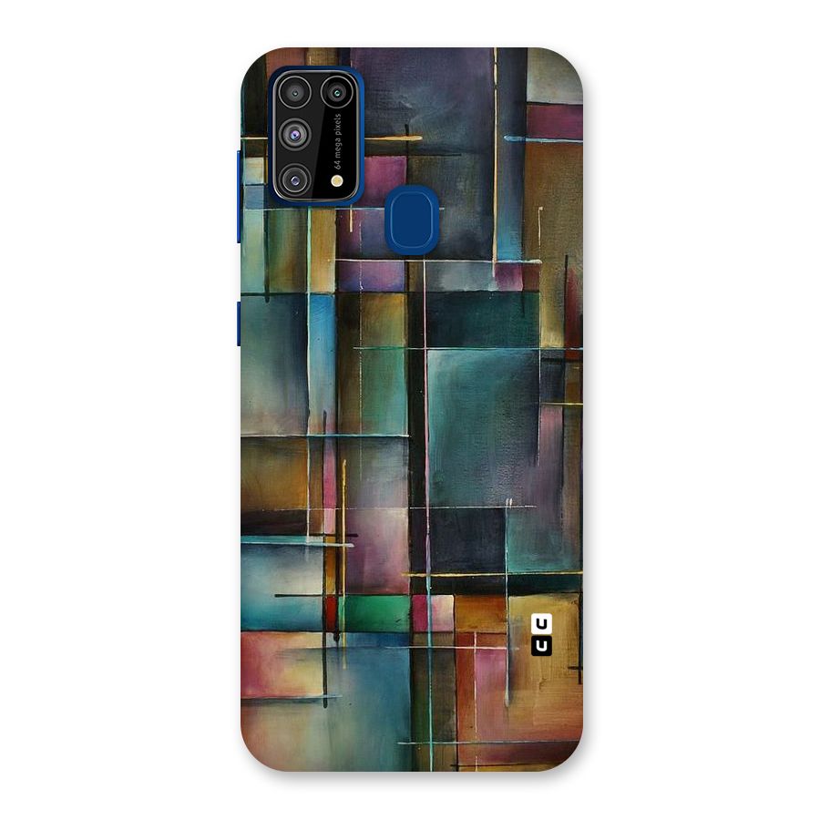 Dark Square Shapes Back Case for Galaxy F41