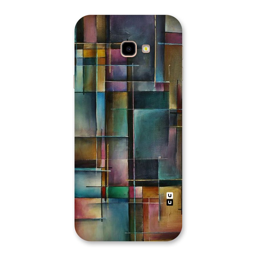 Dark Square Shapes Back Case for Galaxy J4 Plus