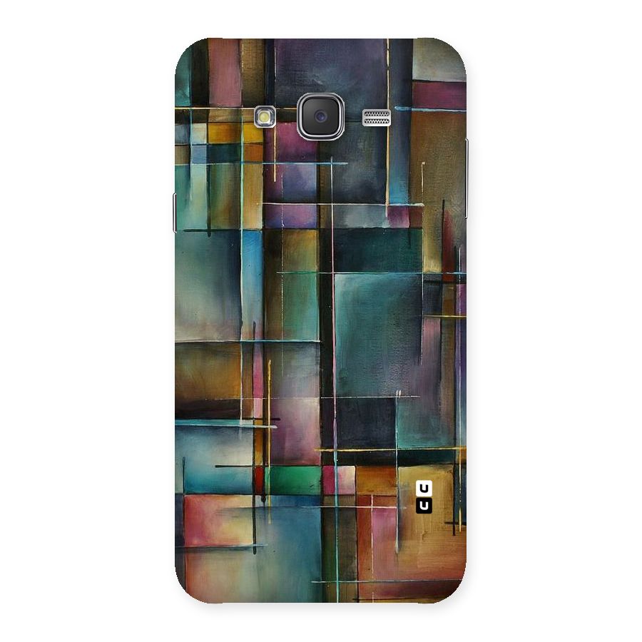 Dark Square Shapes Back Case for Galaxy J7