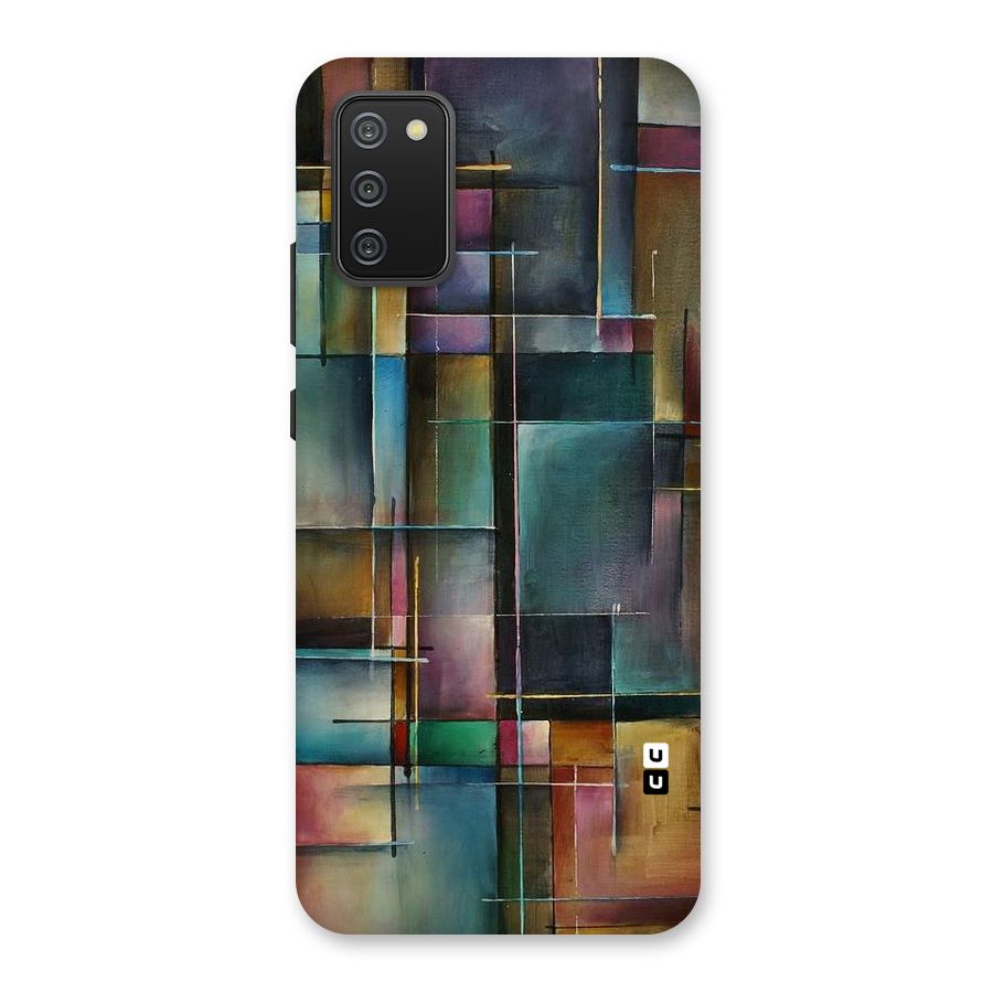Dark Square Shapes Back Case for Galaxy M02s