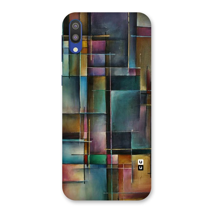 Dark Square Shapes Back Case for Galaxy M10