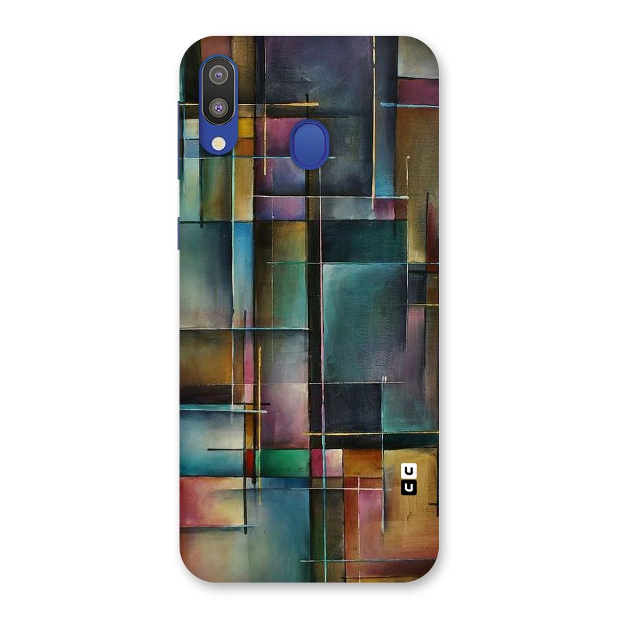 Dark Square Shapes Back Case for Galaxy M20