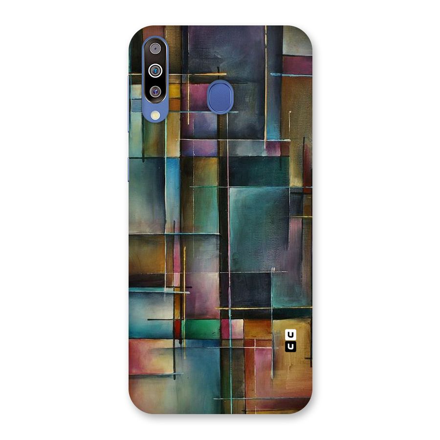 Dark Square Shapes Back Case for Galaxy M30