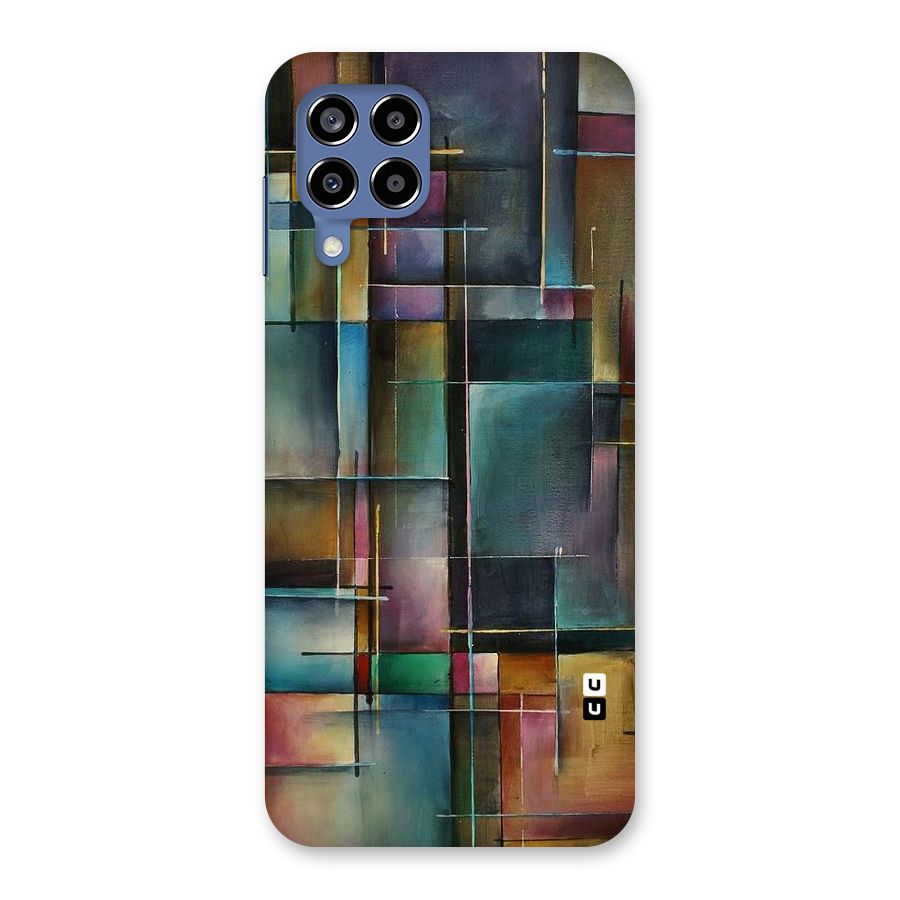 Dark Square Shapes Back Case for Galaxy M53 5G