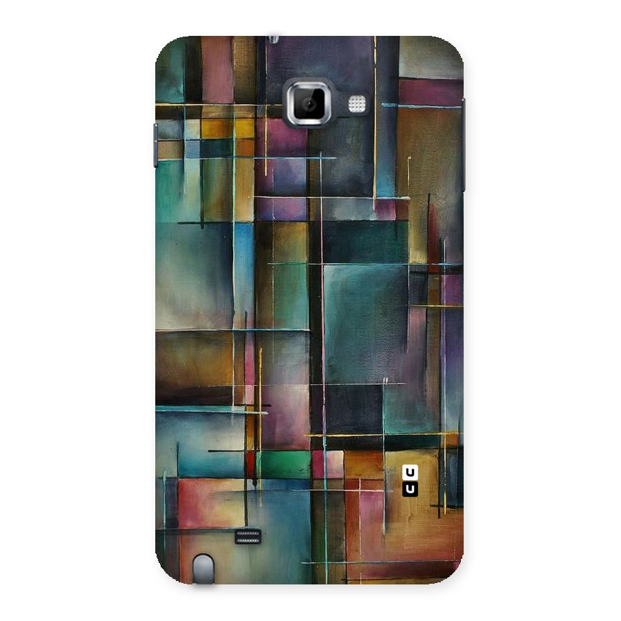 Dark Square Shapes Back Case for Galaxy Note