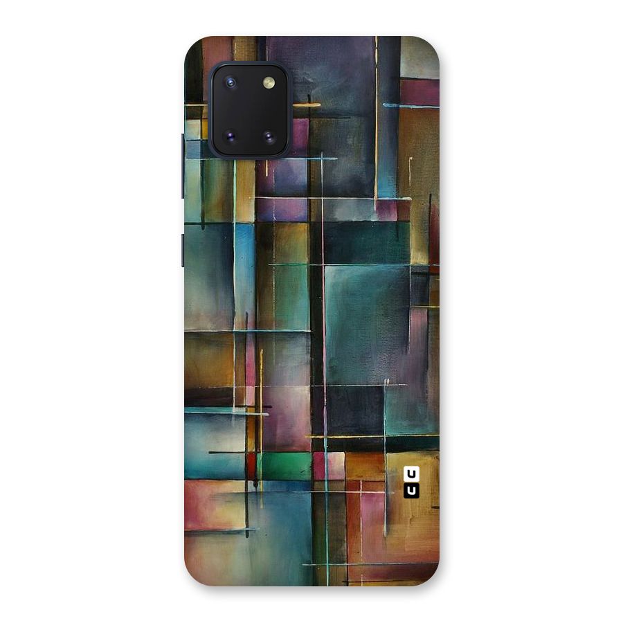 Dark Square Shapes Back Case for Galaxy Note 10 Lite