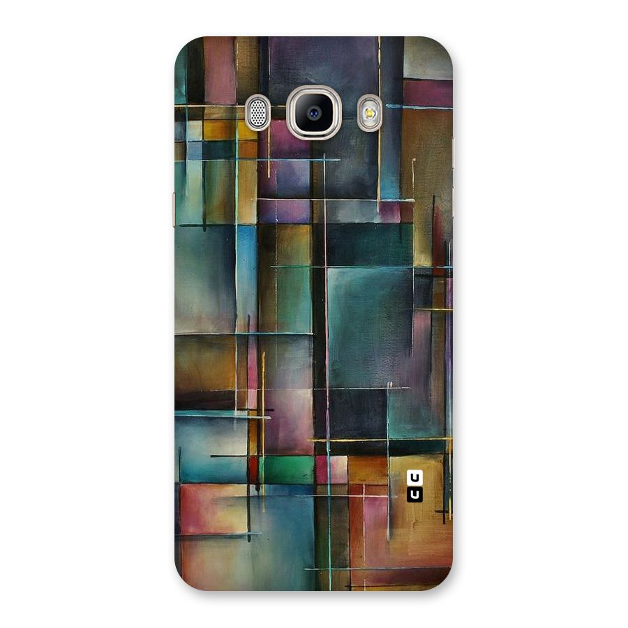 Dark Square Shapes Back Case for Galaxy On8