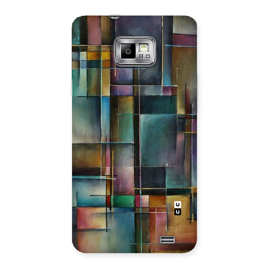 Dark Square Shapes Back Case for Galaxy S2
