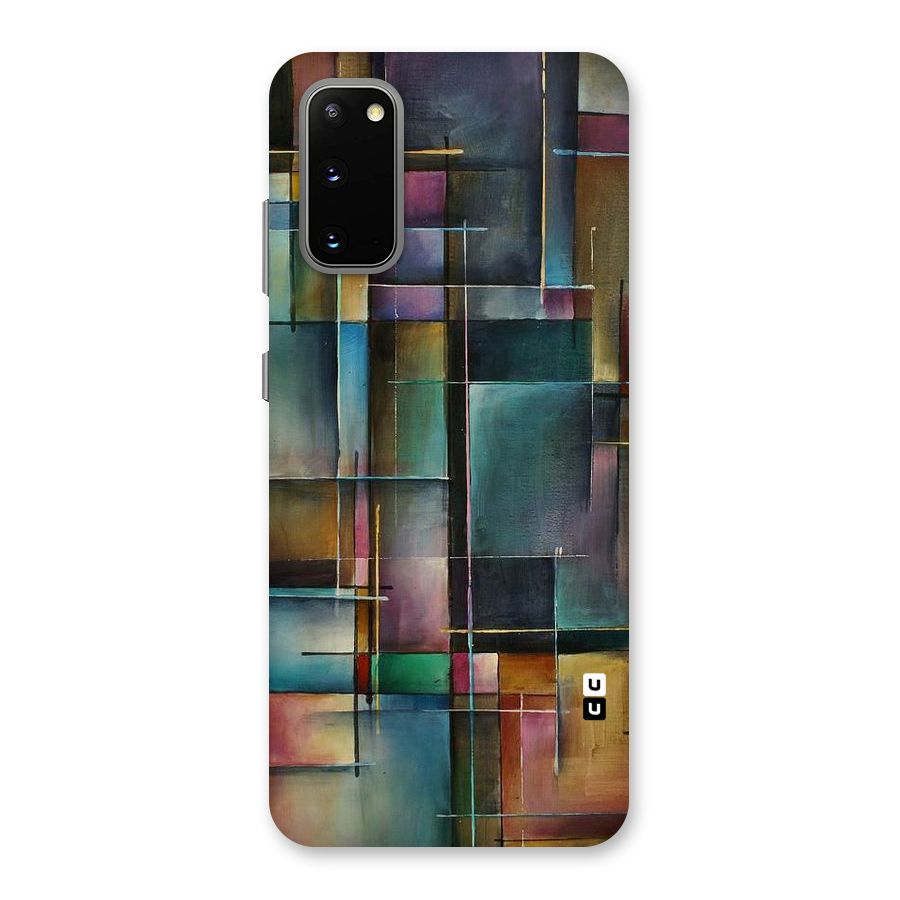 Dark Square Shapes Back Case for Galaxy S20
