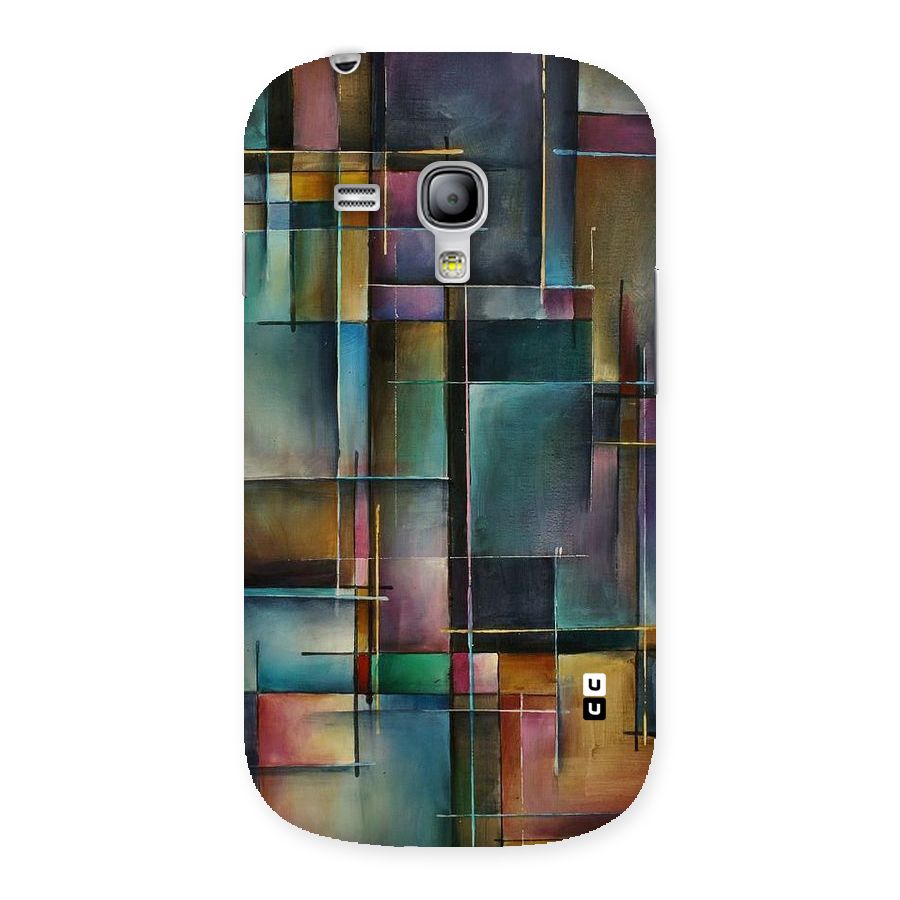 Dark Square Shapes Back Case for Galaxy S3 Mini