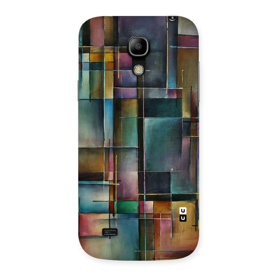 Dark Square Shapes Back Case for Galaxy S4 Mini