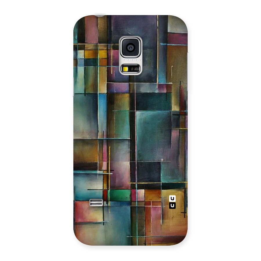 Dark Square Shapes Back Case for Galaxy S5 Mini