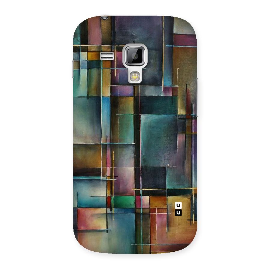 Dark Square Shapes Back Case for Galaxy S Duos