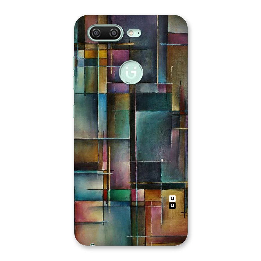 Dark Square Shapes Back Case for Gionee S10