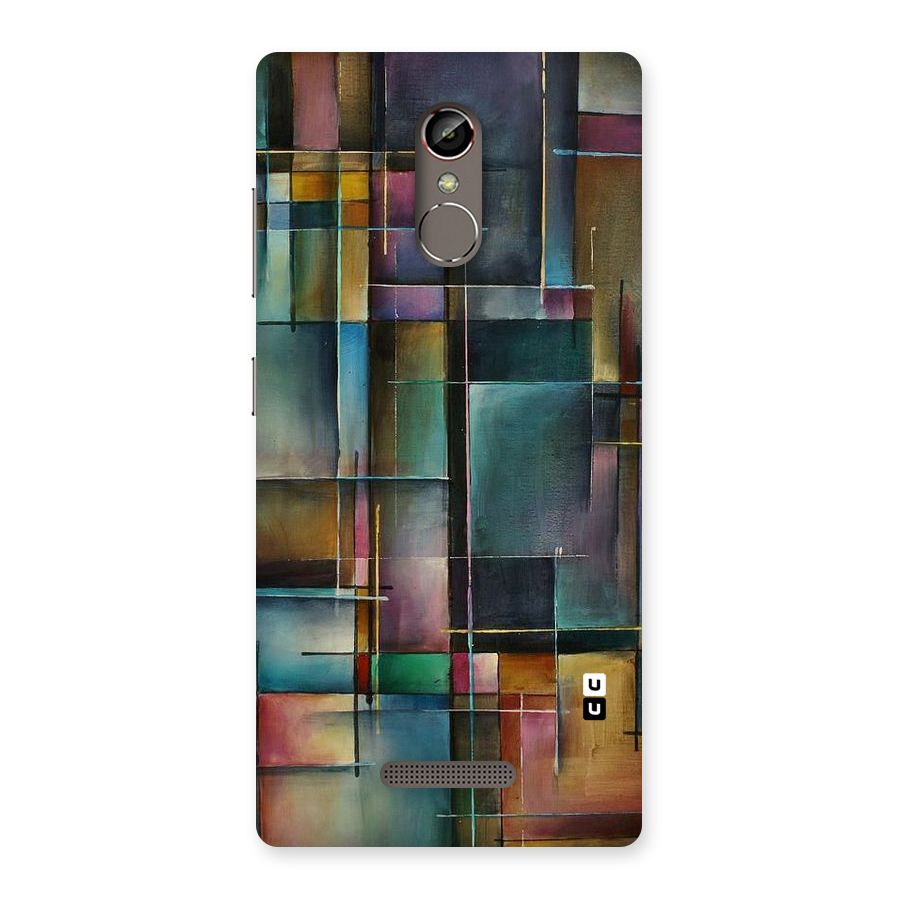 Dark Square Shapes Back Case for Gionee S6s