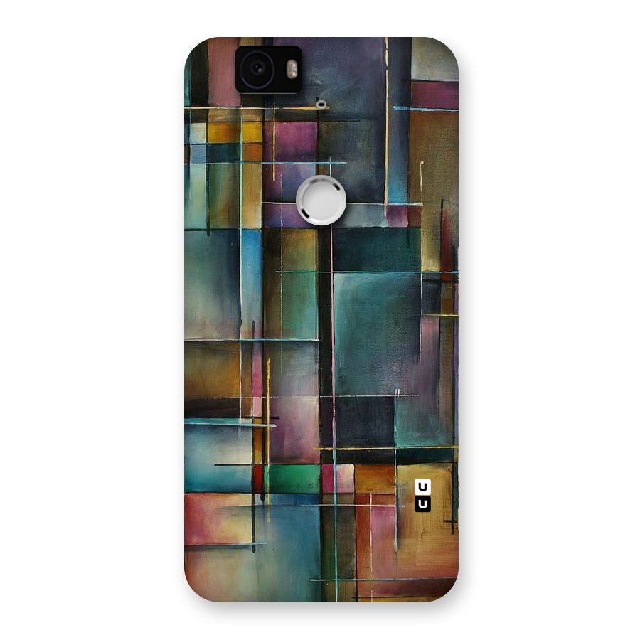 Dark Square Shapes Back Case for Google Nexus-6P