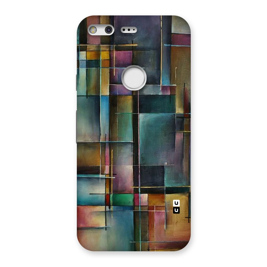 Dark Square Shapes Back Case for Google Pixel