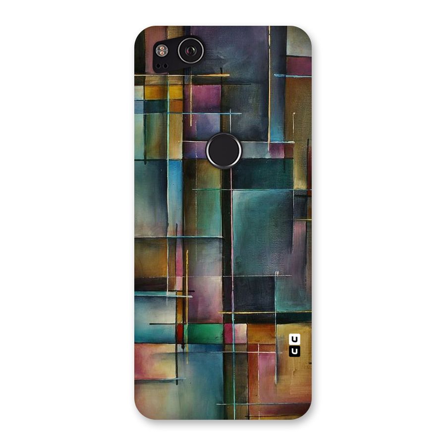 Dark Square Shapes Back Case for Google Pixel 2